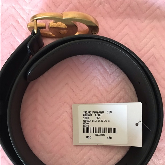gucci belt moon nero